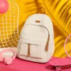 A simple and fashionable off-white backpack, a lightweight and large-capacity student commuting travel backpack Specification image